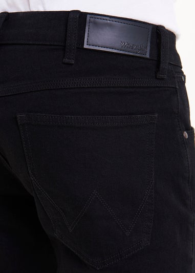 Wrangler Black Stretch Straight Fit Jeans