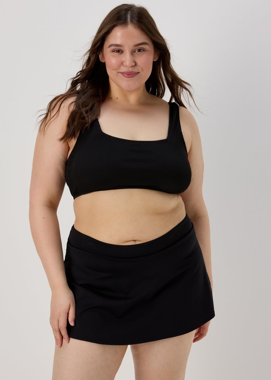 Black Skirted Bikini Bottoms