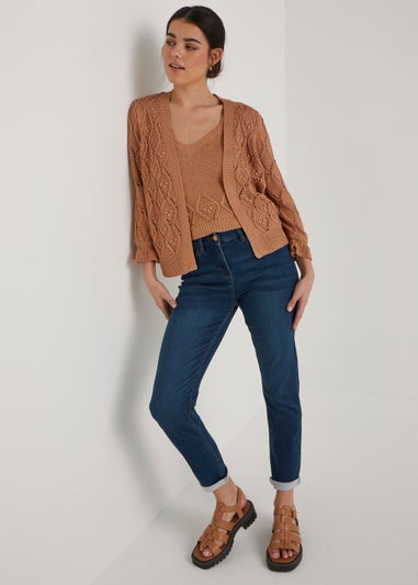 Jolie Dark Wash Relaxed Skinny Jeans
