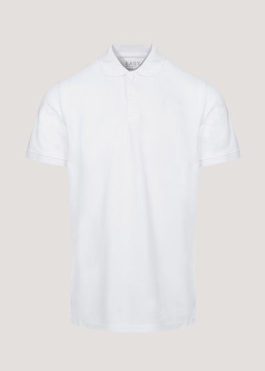 White Pique Polo Shirt