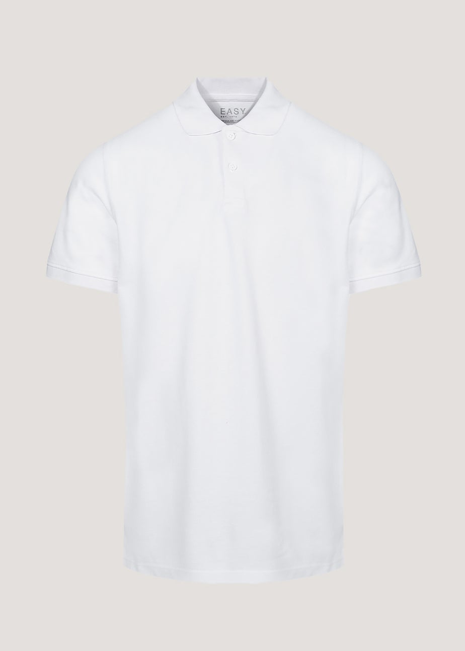 White Pique Polo Shirt