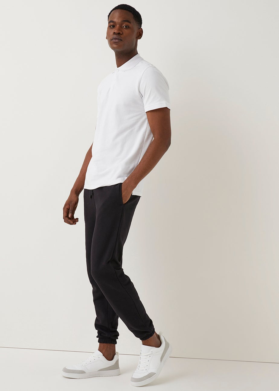 White Pique Polo Shirt