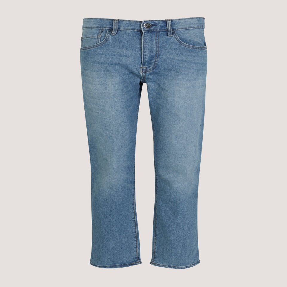 Blue Stretch Straight Fit Jeans