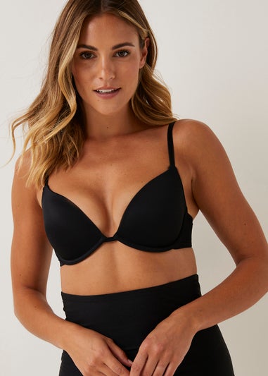 2 Pack Black & White Smooth Plunge Bras