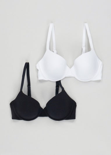 2 Pack Cotton Rich T-Shirt Bras