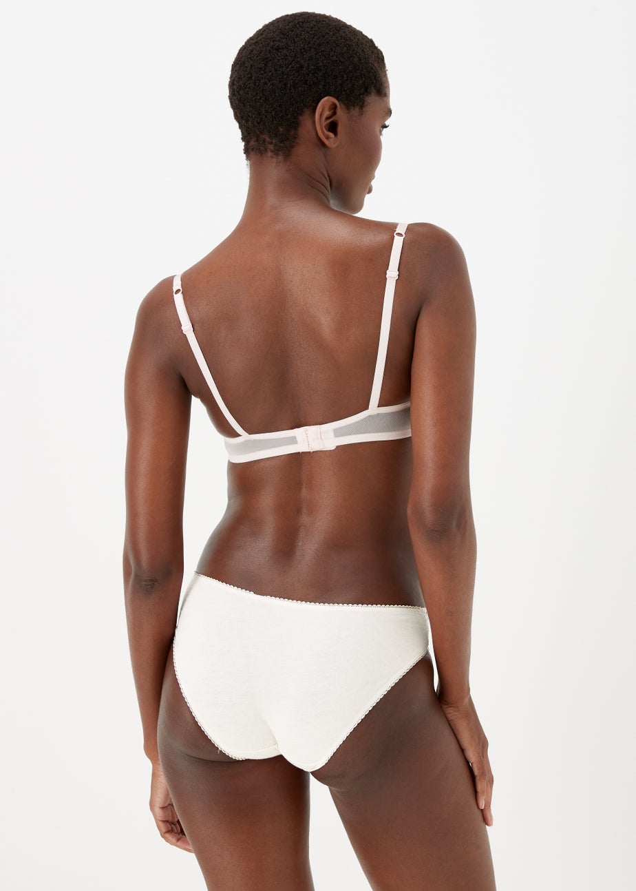 5 Pack Lace Trim High Leg Knickers