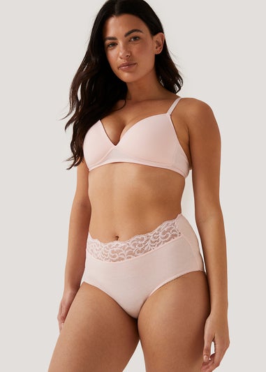 5 Pack Lace Trim Full Knickers