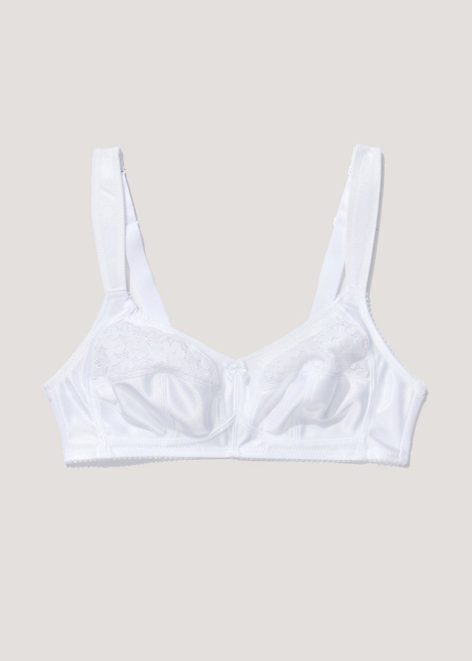 White Non Wired Max Support Bra