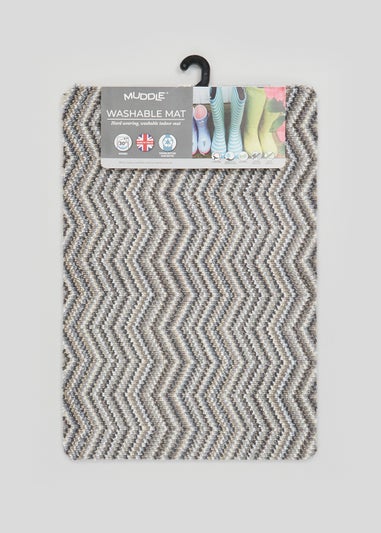 Chevron Muddle Mat (75cm x 50cm)