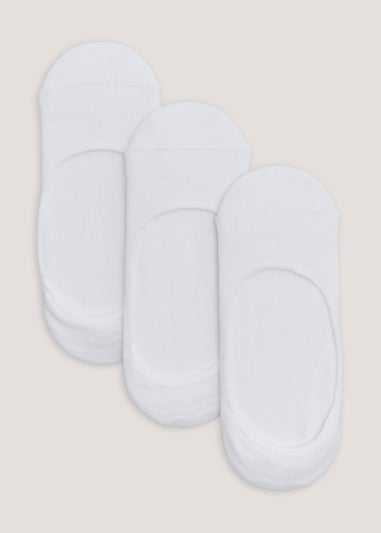 Kids 3 Pack White Invisible Socks (Younger 6-Older 6.5)
