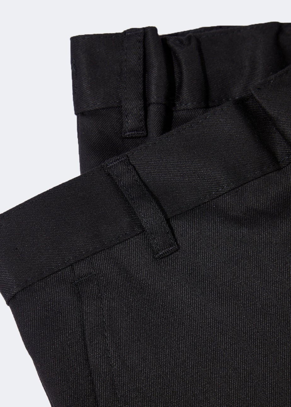 Boys 2 Pack Black Skinny Fit School Trousers (6-16yrs)