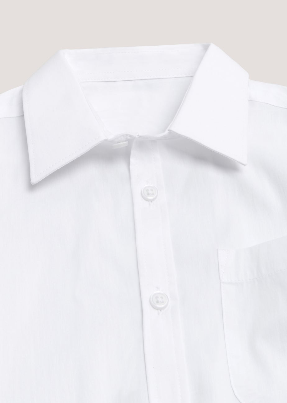 Boys 2 Pack White Short Sleeve School Blouses (8-16yrs)