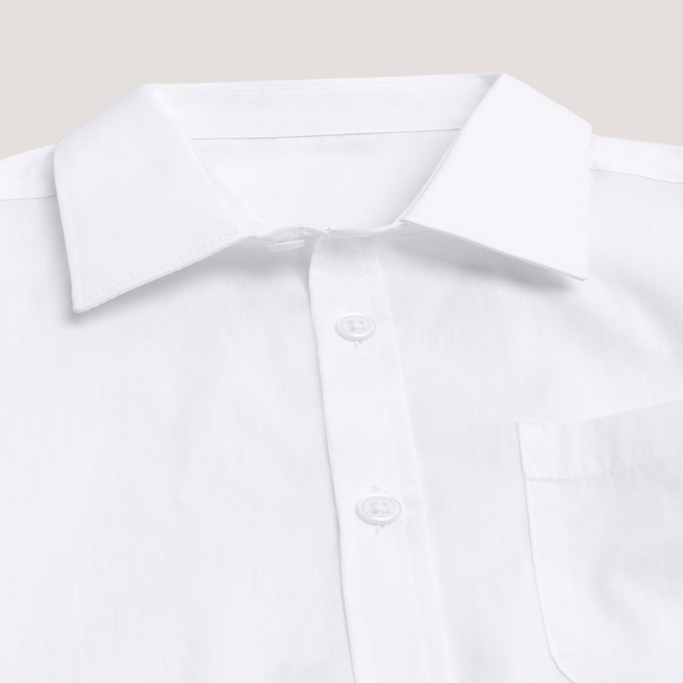 Boys 2 Pack White Short Sleeve School Blouses (8-16yrs)