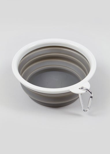 Grey Collapsible Pet Bowl (13cm)
