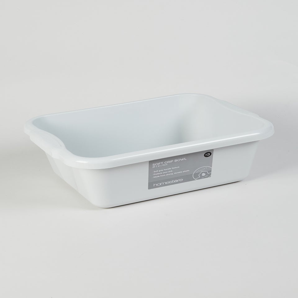 Soft Grip Washing Up Bowl (39cm x 31cm x 17cm)
