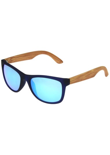 Foster Grant Frosted Wooden Arm Sunglasses
