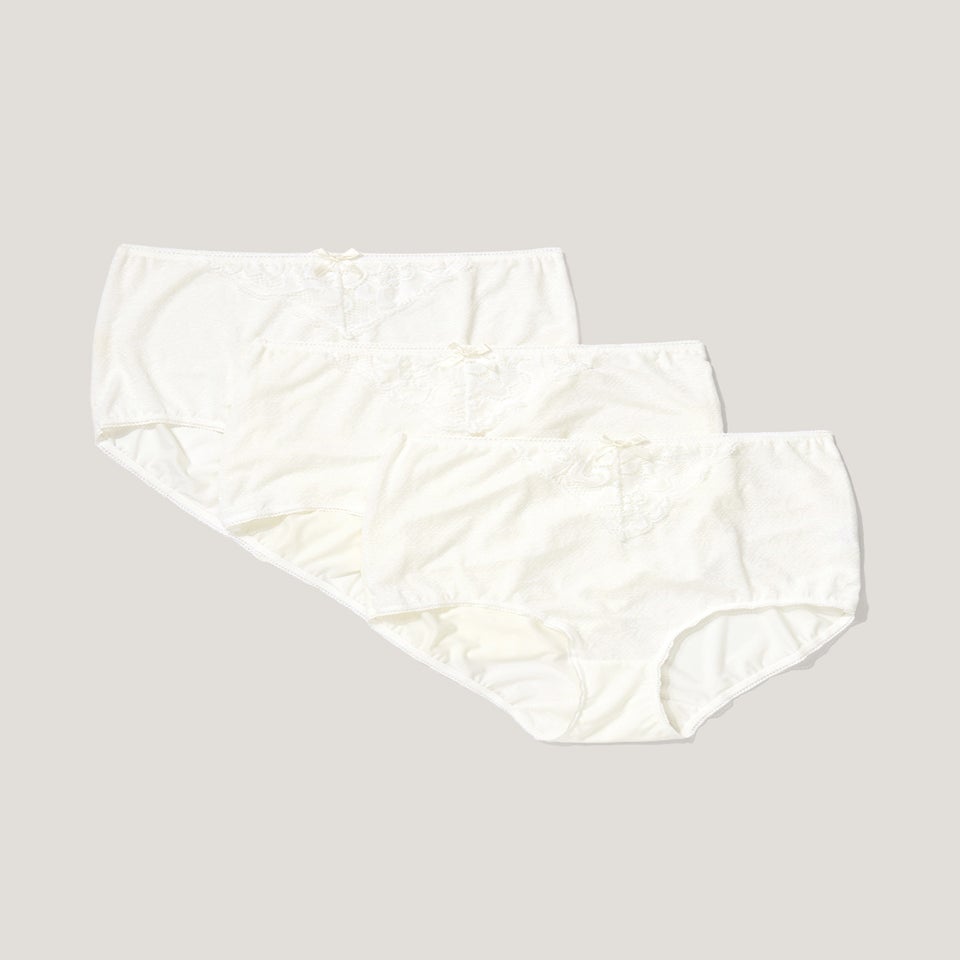 3 Pack Jacquard Full Knickers