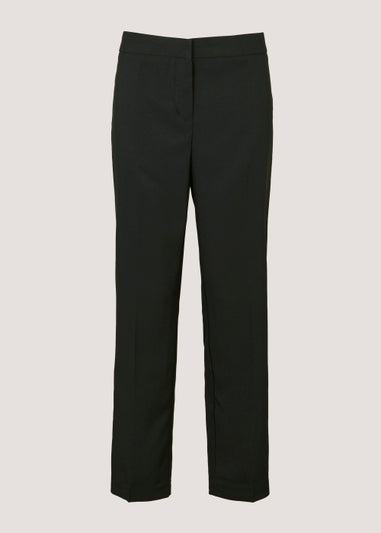 Et Vous Black Straight Fit Trousers (Short)