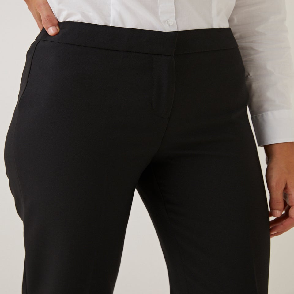 Et Vous Black Straight Fit Trousers (Regular)