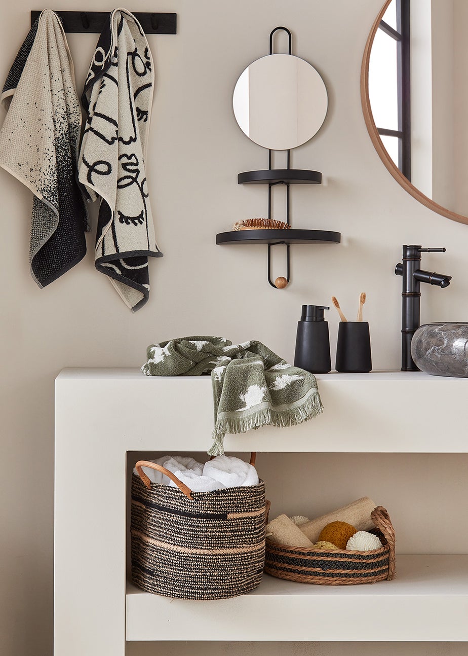 Chunky Ceramic Bathroom Tumbler (12cm x 9cm)