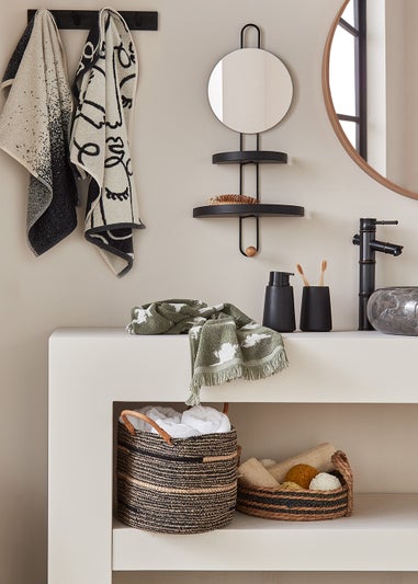 Chunky Ceramic Bathroom Tumbler (12cm x 9cm)