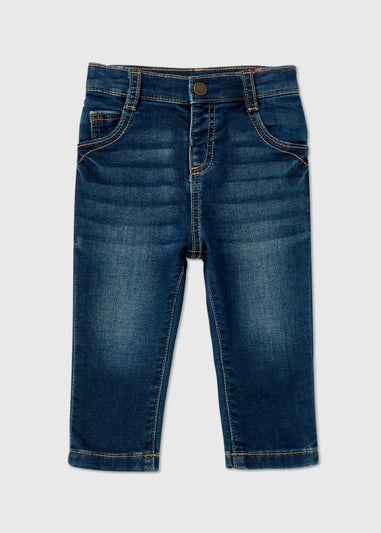 Boys Blue Pull On Skinny Jeans (9mths-6yrs)