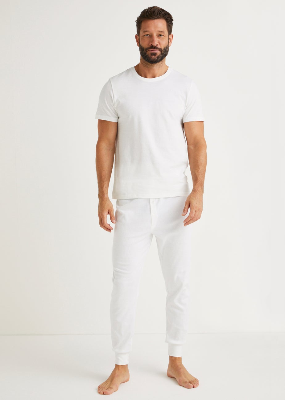 White Thermal Long Johns