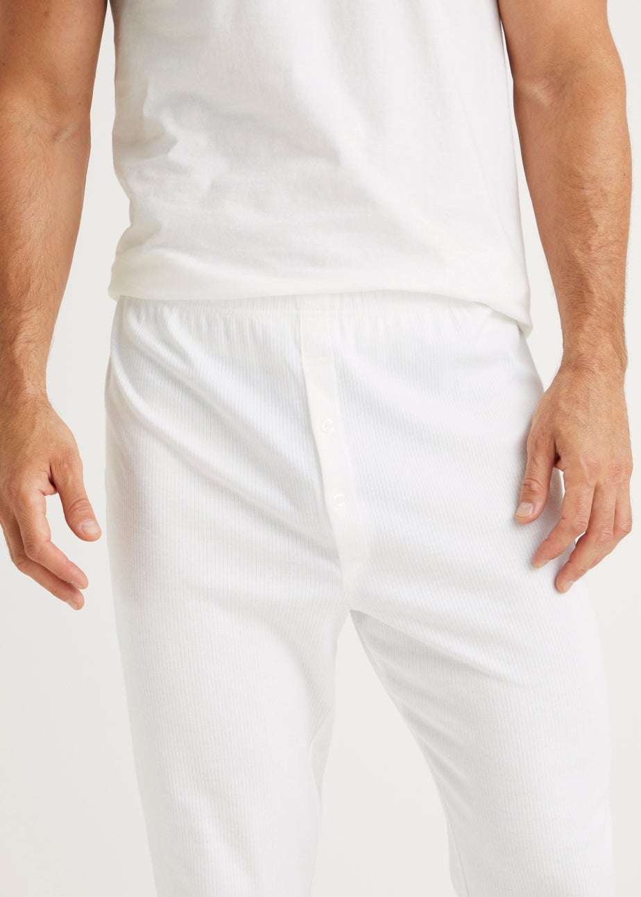 White Thermal Long Johns
