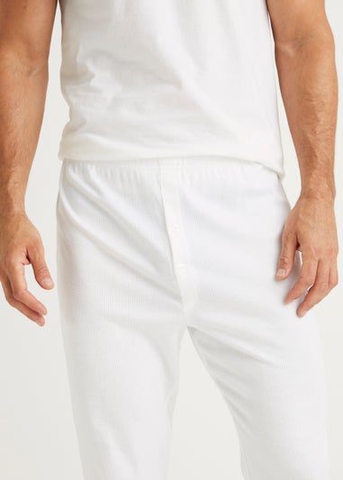 White Thermal Long Johns