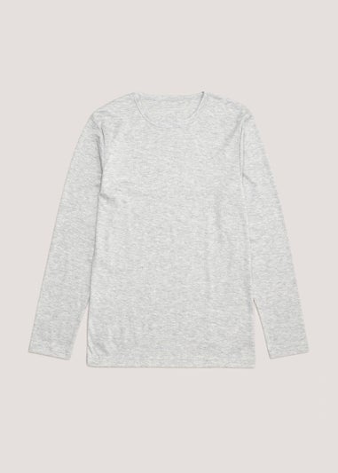 Grey Long Sleeve Thermal T-Shirt