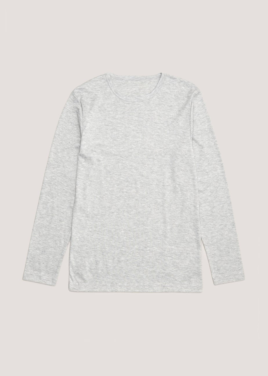 Grey Long Sleeve Thermal T-Shirt