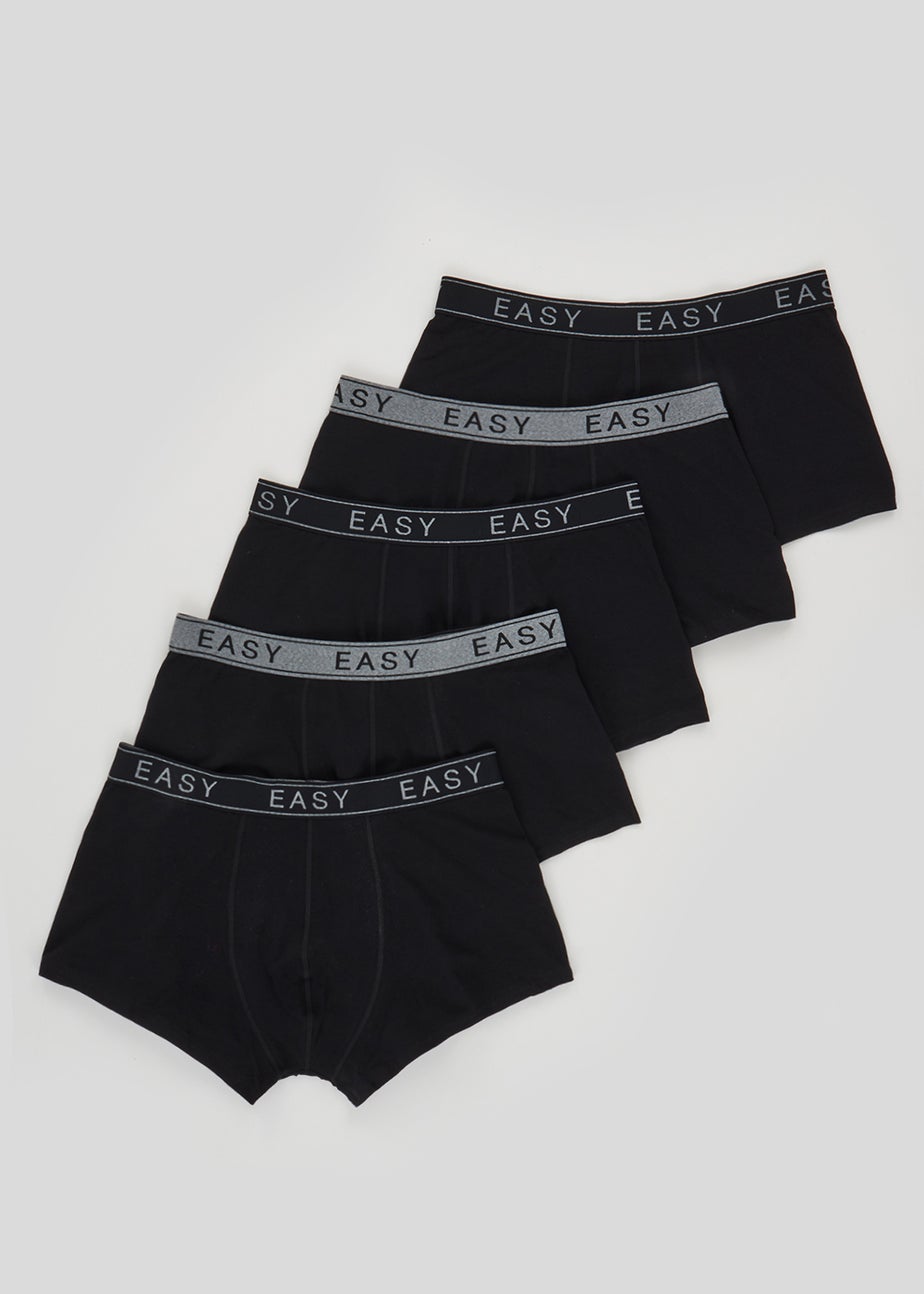 5 Pack Black Hipsters