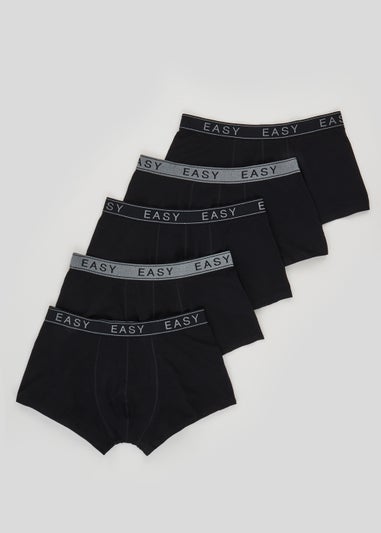 5 Pack Black Hipsters