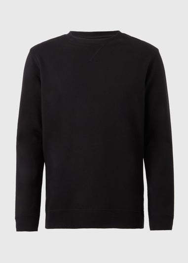 Black Essential Crew Neck Sweatshirt