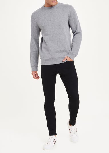 Grey Essential Crew Neck Sweatshirt