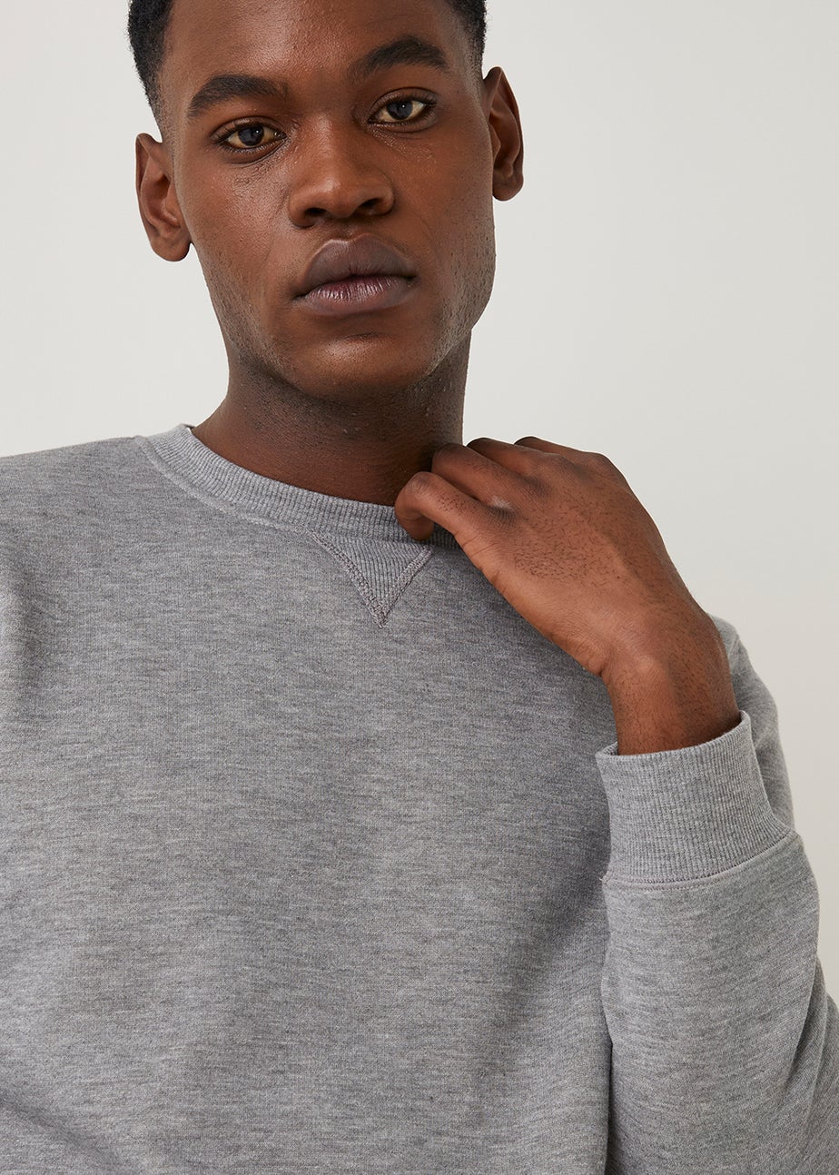 Grey Essential Crew Neck Sweatshirt