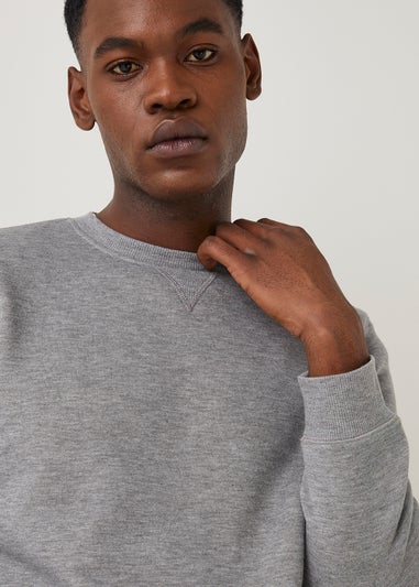 Grey Essential Crew Neck Sweatshirt