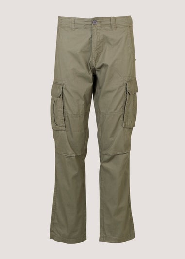 Khaki Slim Fit Cargo Trousers