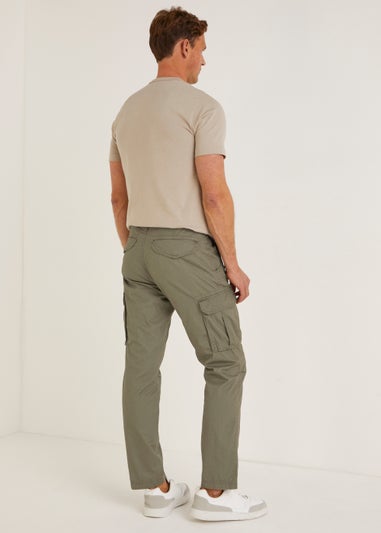 Khaki Slim Fit Cargo Trousers
