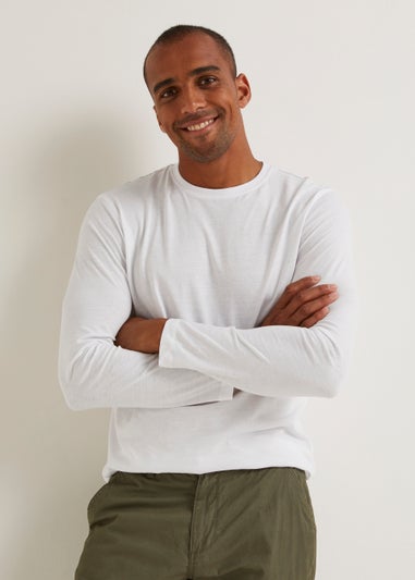 White Essential Long Sleeve T-Shirt