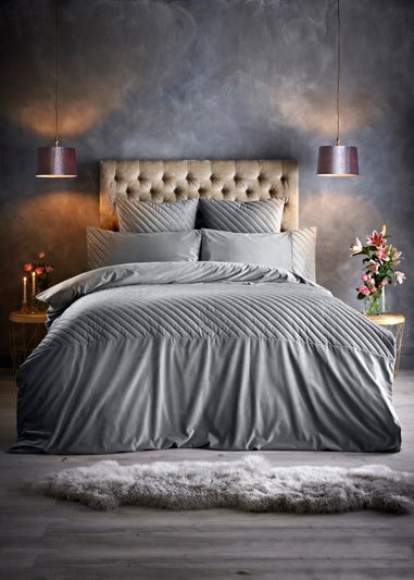 Farhi by Nicole Farhi Quilted Velvet Duvet Cover