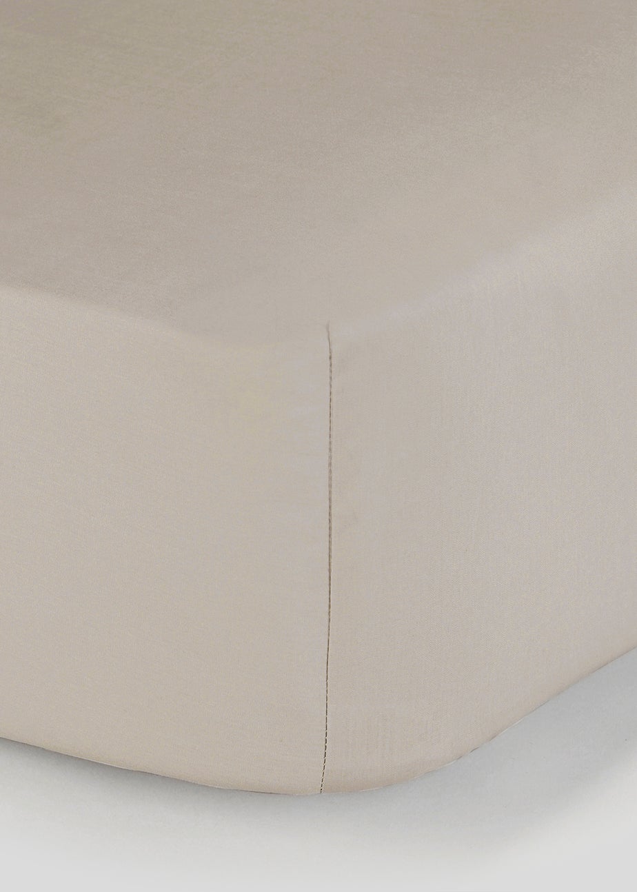 100% Cotton Percale Deep Fitted Bed Sheet (200 Thread Count)