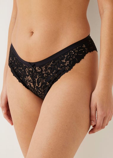 3 Pack Lace Brazilian Knickers