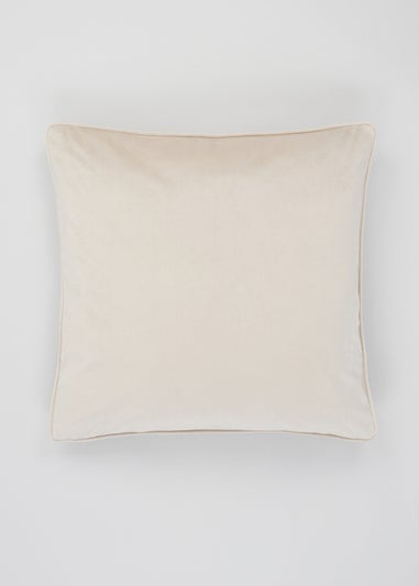 Cream Large Velvet Cushion (55cm x 55cm)