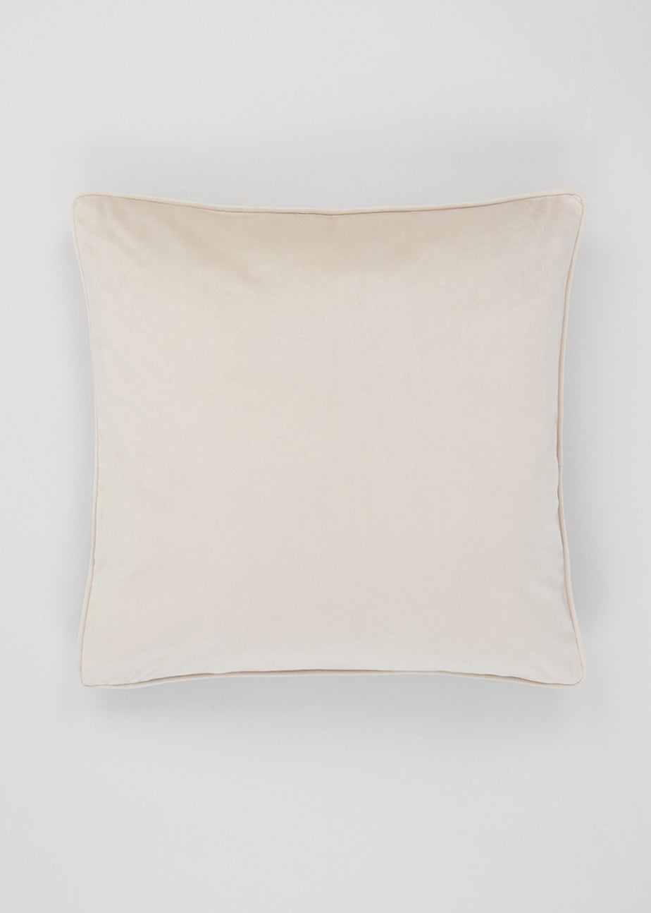 Cream Large Velvet Cushion (55cm x 55cm)