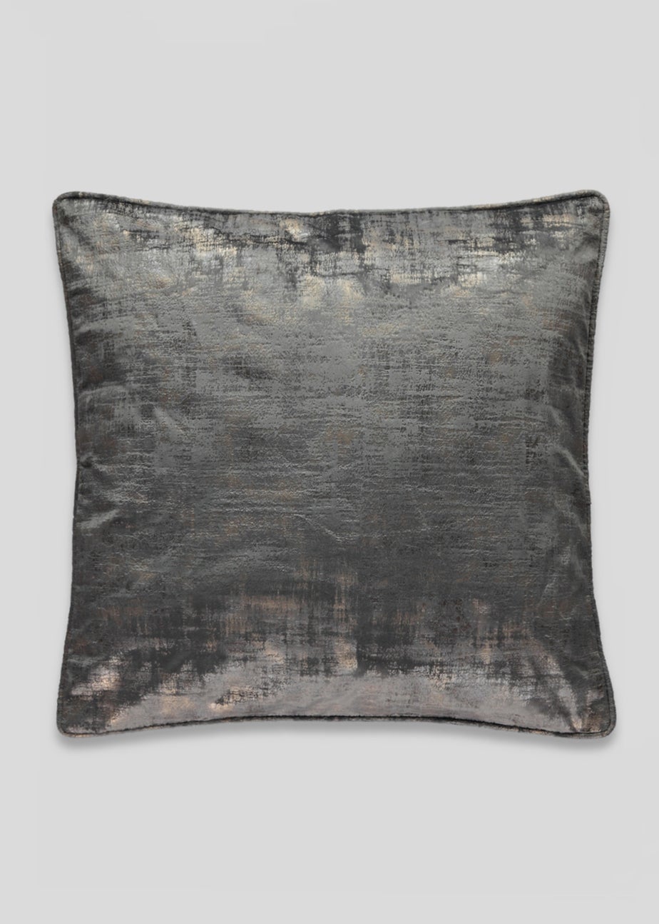 Grey Velvet Foil Cushion
