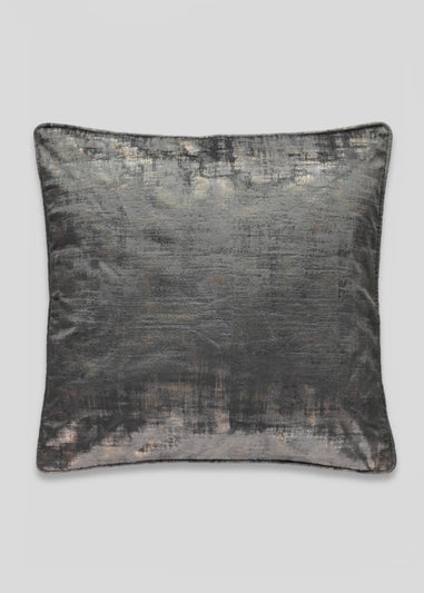 Grey Velvet Foil Cushion