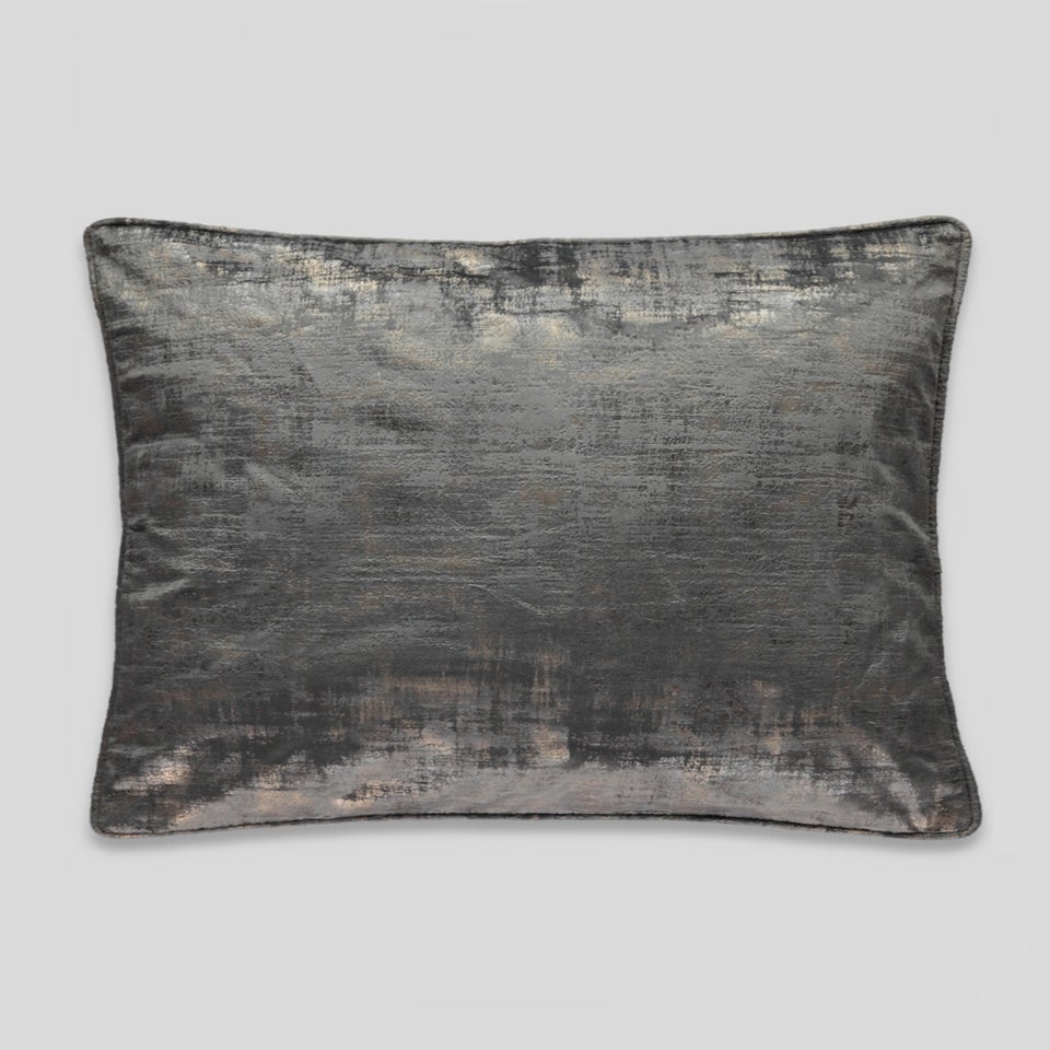 Grey Velvet Foil Cushion