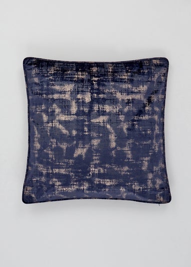 Blue Velvet Foil Cushion