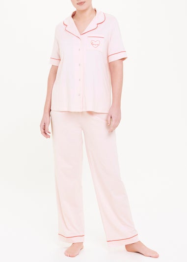 Love Embroidered Pyjama Set